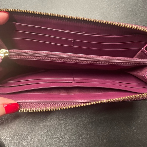 Coach Plaid Wallet - Brown and Pink - Picture 3 of 9